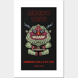 Angry Yeti Retro Gamers Collective Posters and Art